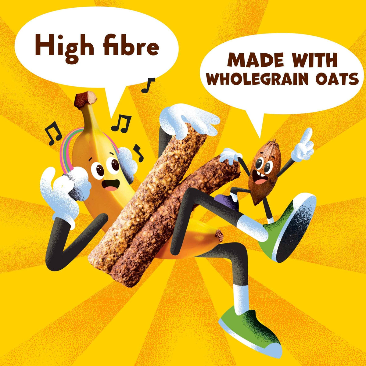Choco Banana Oat Sticks 5x23g by Goodies