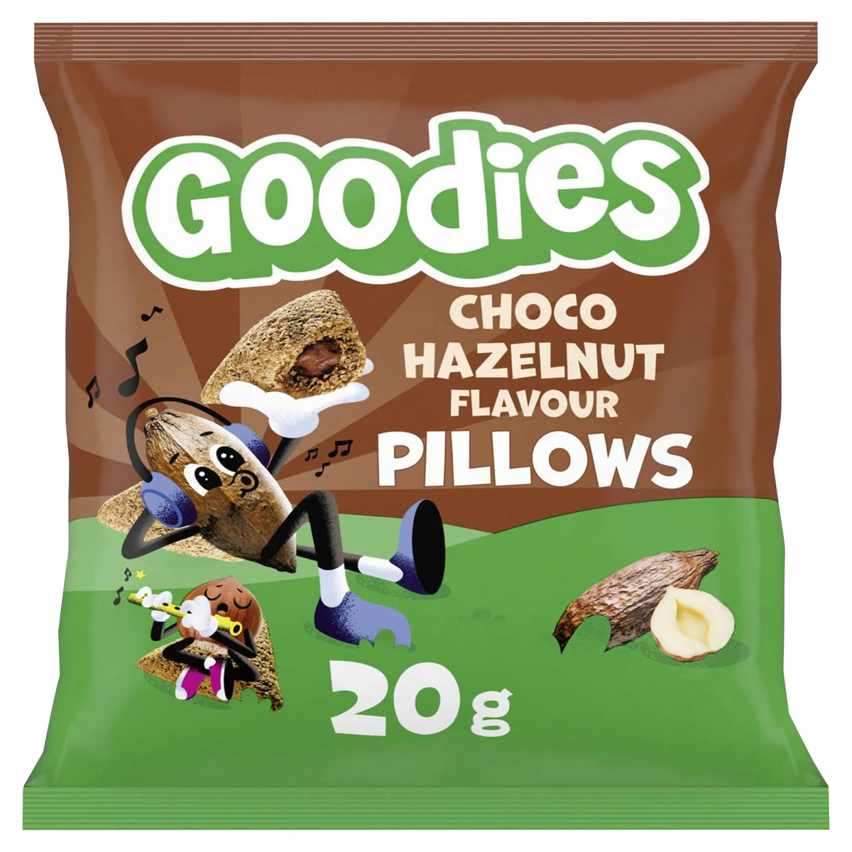Choco Hazelnut Pillows 20g by Goodies at The British Vault