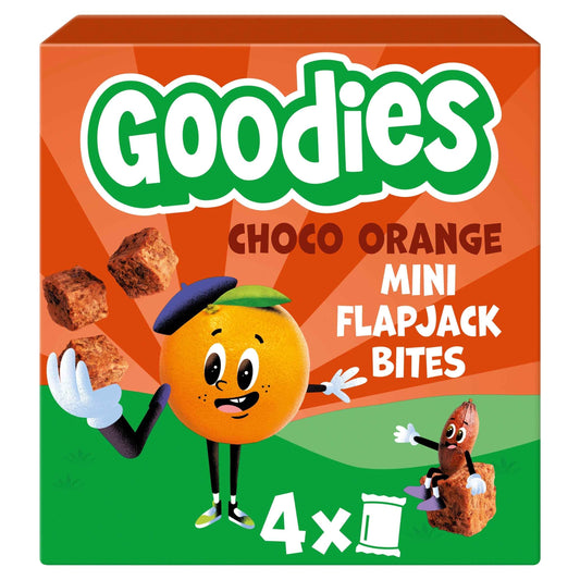 Choco Orange Mini Flapjack Bites 4x23g by Goodies