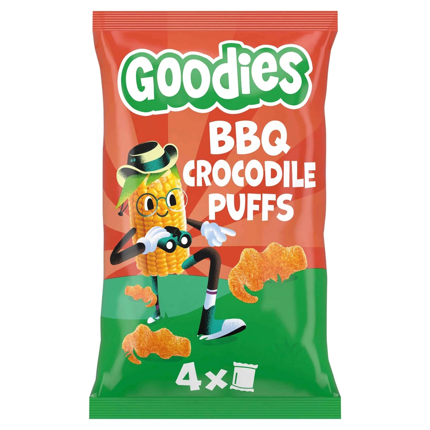 Crocodile Puffs Bbq 4x12g by Goodies