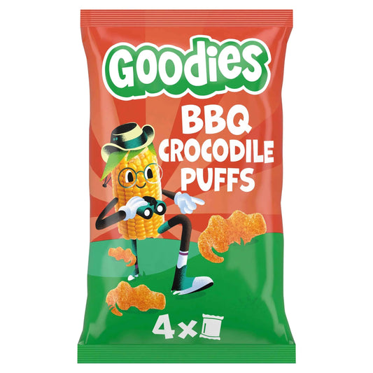 Crocodile Puffs Bbq 4x12g by Goodies