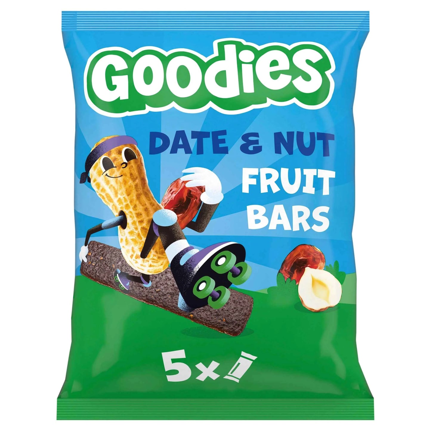Date & Nuts Fruit Bars 5x20g by Goodies