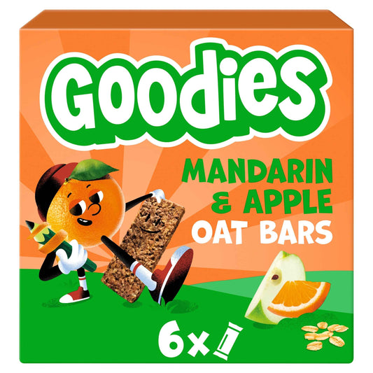Mandarin & Apple Oat Bars 6x23g by Goodies