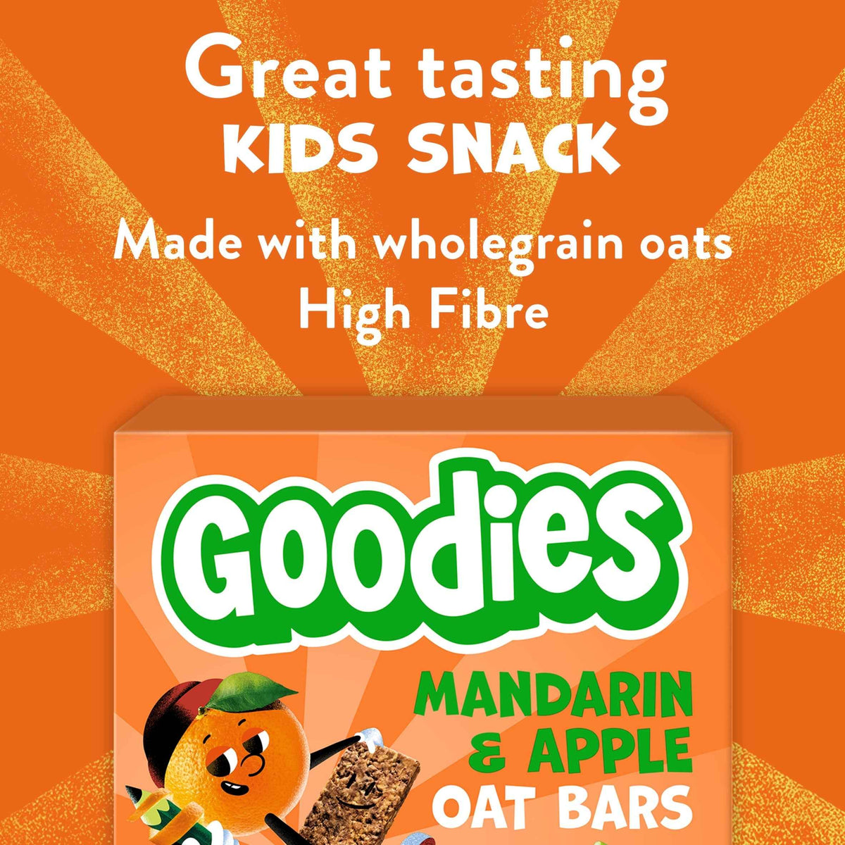 Mandarin & Apple Oat Bars 6x23g by Goodies