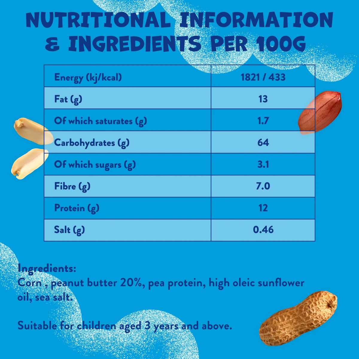 Peanut Butter Puffs 30g by Goodies at The British Vault
