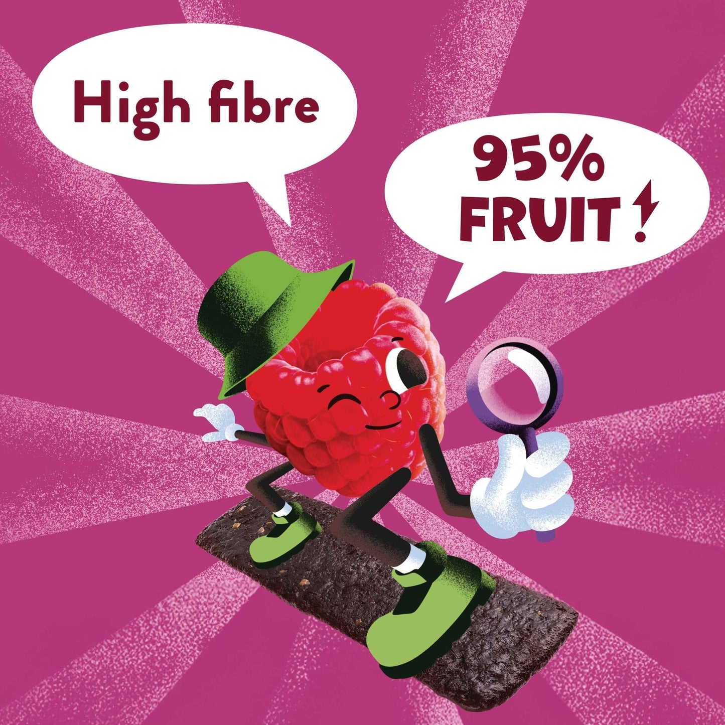 Raspberry & Date Fruit Bars 5x20g by Goodies