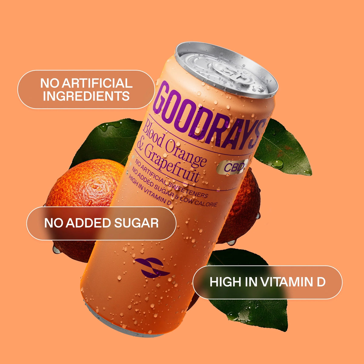 Cbd Blood Orange & Grapefruit Drink by GOODRAYS