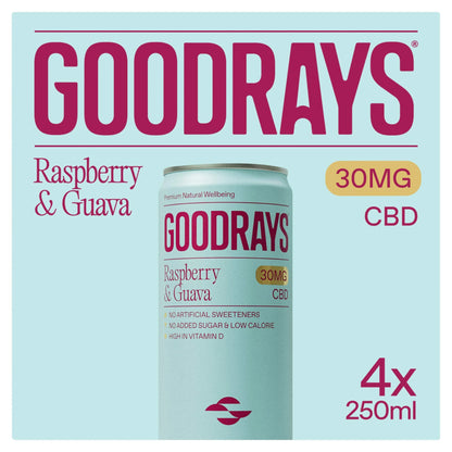 Natural Cbd Raspberry & Guava Drink by GOODRAYS
