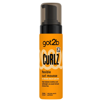 Curlz Flexible Curl Mousse 200ml by got2b