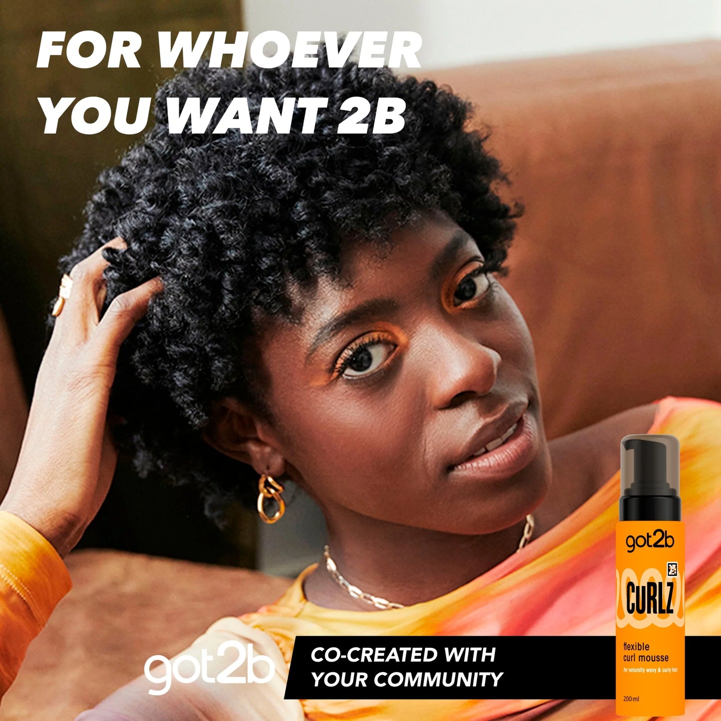 Curlz Flexible Curl Mousse 200ml by got2b
