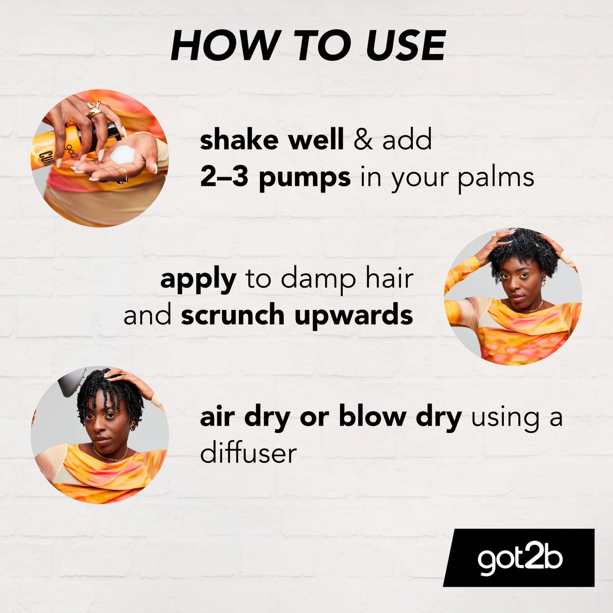 Curlz Flexible Curl Mousse 200ml by got2b