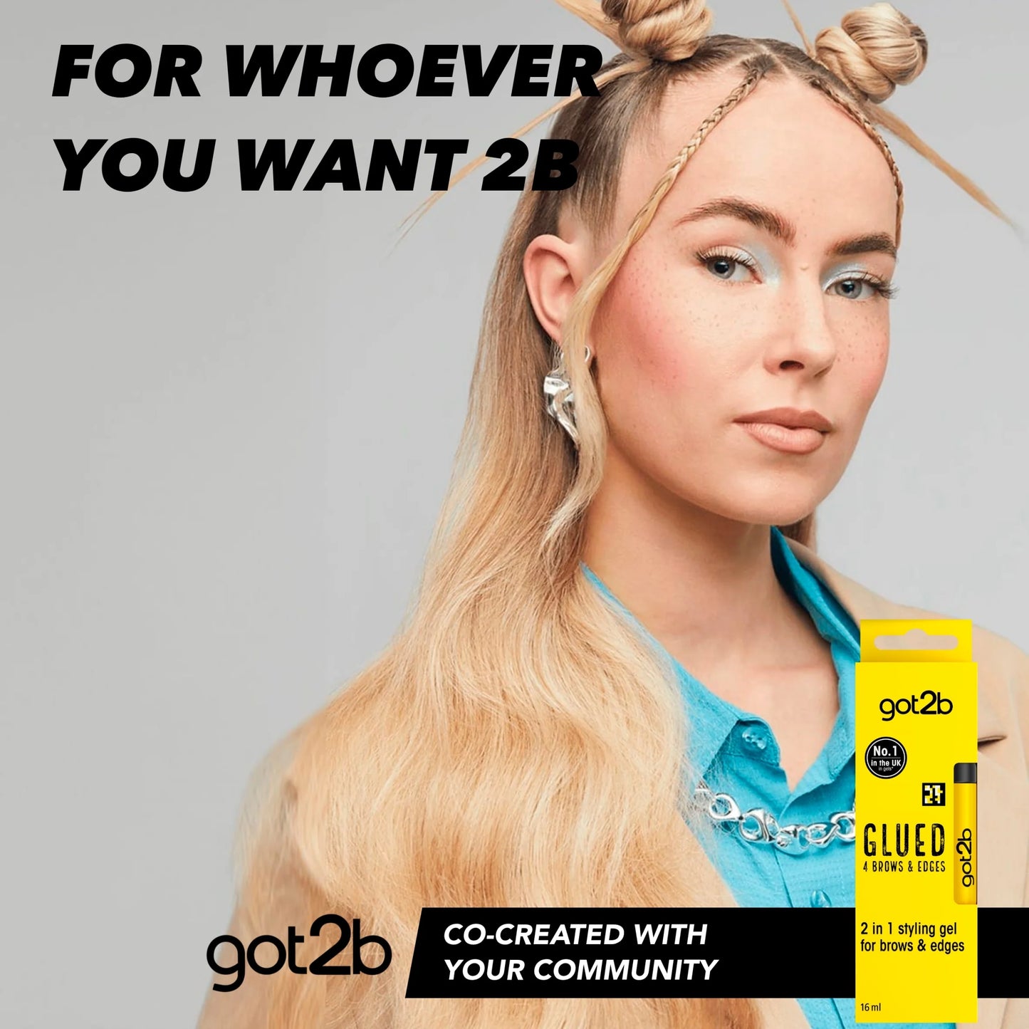 Glued 4 Brows & Edges 2in1 Gel 16ml by got2b