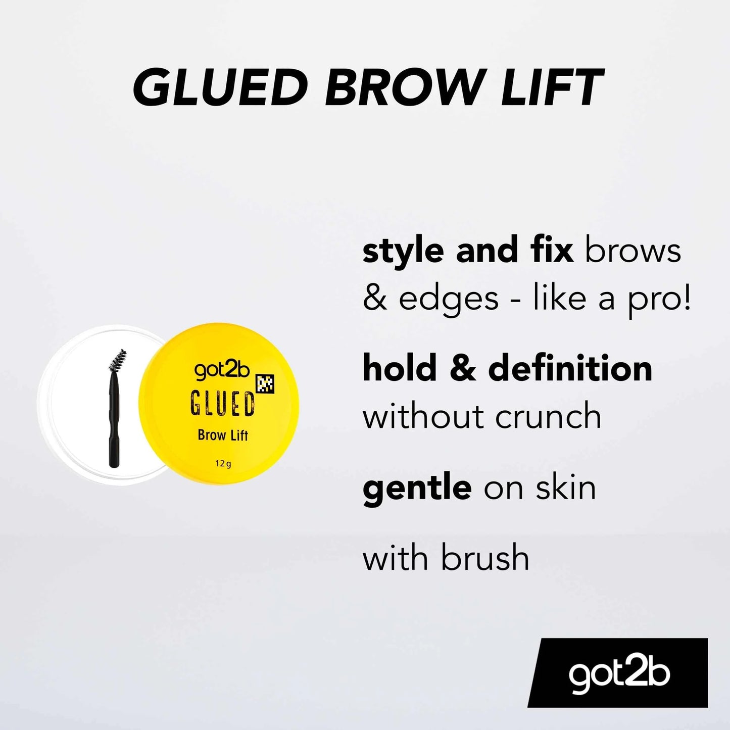 Glued Brow Lift Styling Wax 12g by got2b