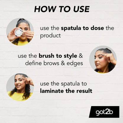 Glued Brow Lift Styling Wax 12g by got2b