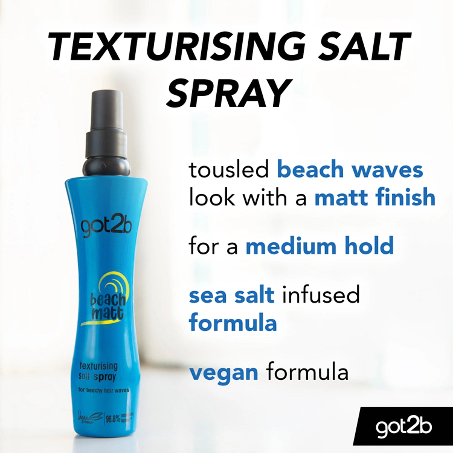 Hair Texture Salt Spray Beach Matt 200ml by got2b