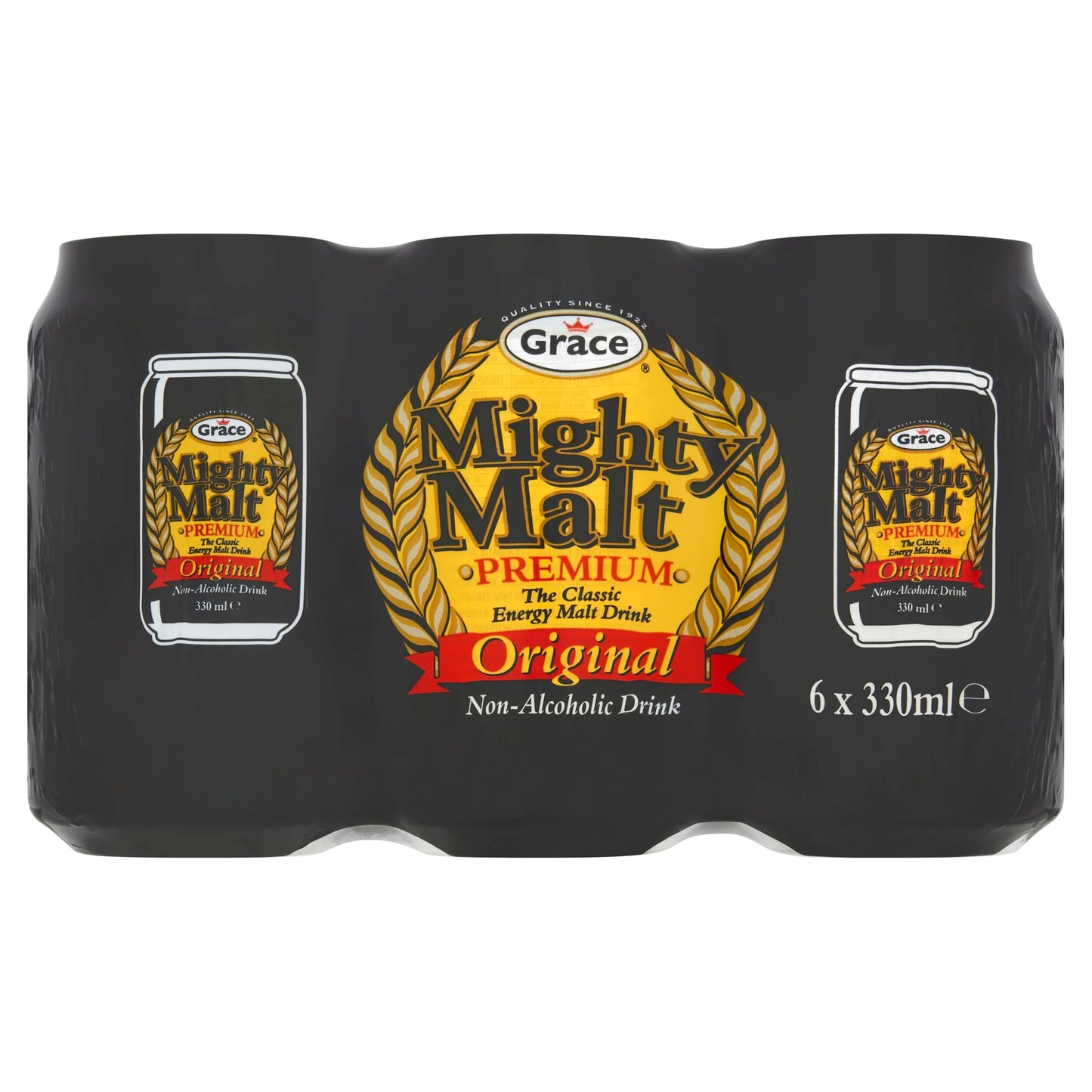 Mighty Malt Drink Original 6 X 330ml by Grace