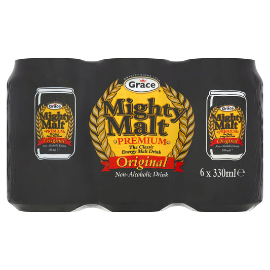 Mighty Malt Drink Original 6 X 330ml by Grace