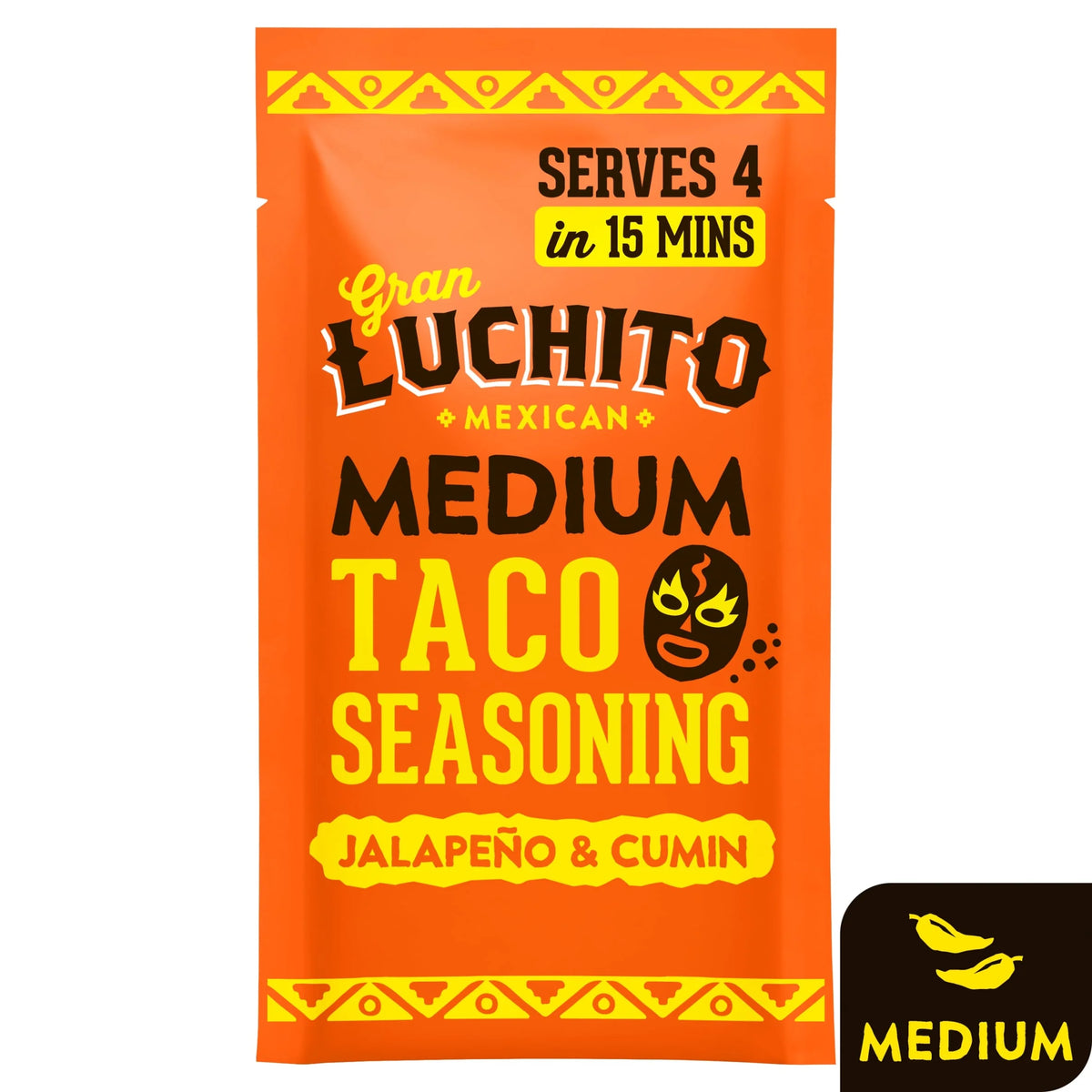 Jalapeno & Cumin Medium Taco Seasoning 28g by GRAN LUCHITO