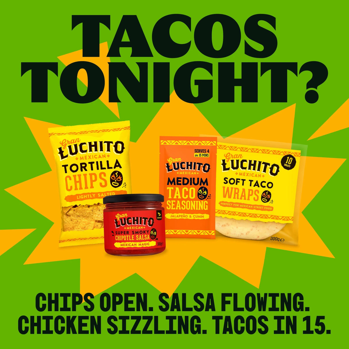 Jalapeno & Cumin Medium Taco Seasoning 28g by GRAN LUCHITO
