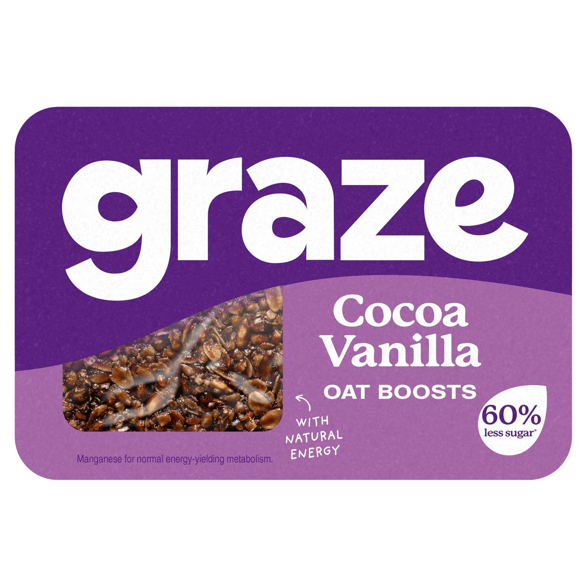 Cocoa Vanilla & Protein Flapjack 50g by GRAZE
