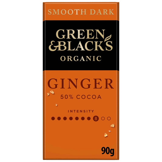 Green & Blacks Organic Ginger Dark Chocolate by GREEN & BLACK'S