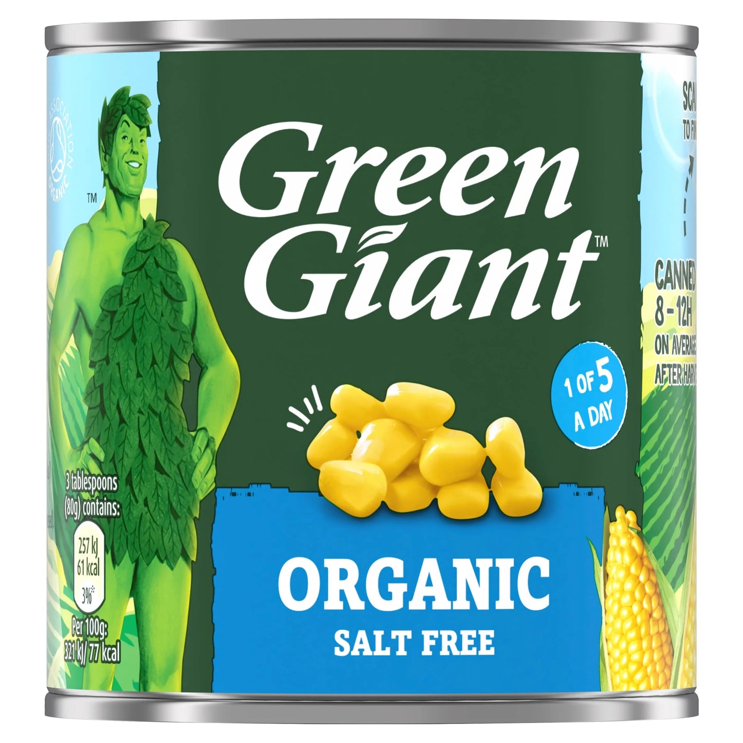 Organic Salt Free Sweetcorn 160g by GREEN GIANT