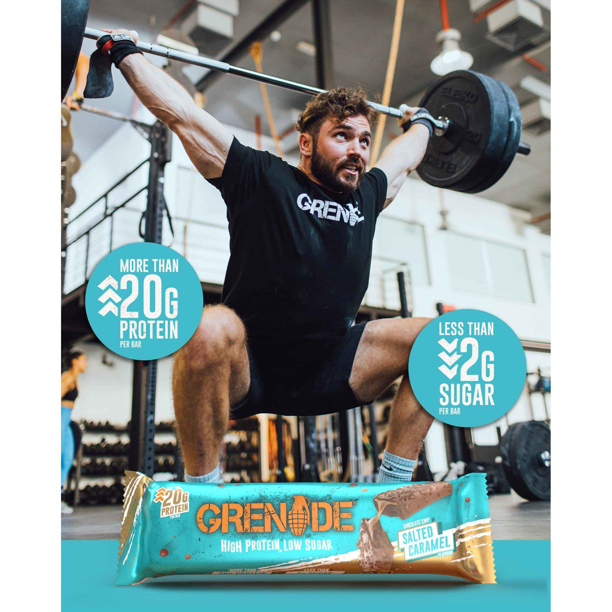 Carb Killa Protein Bar - Chocolate Chip Salted Caramel 60g by GRENADE