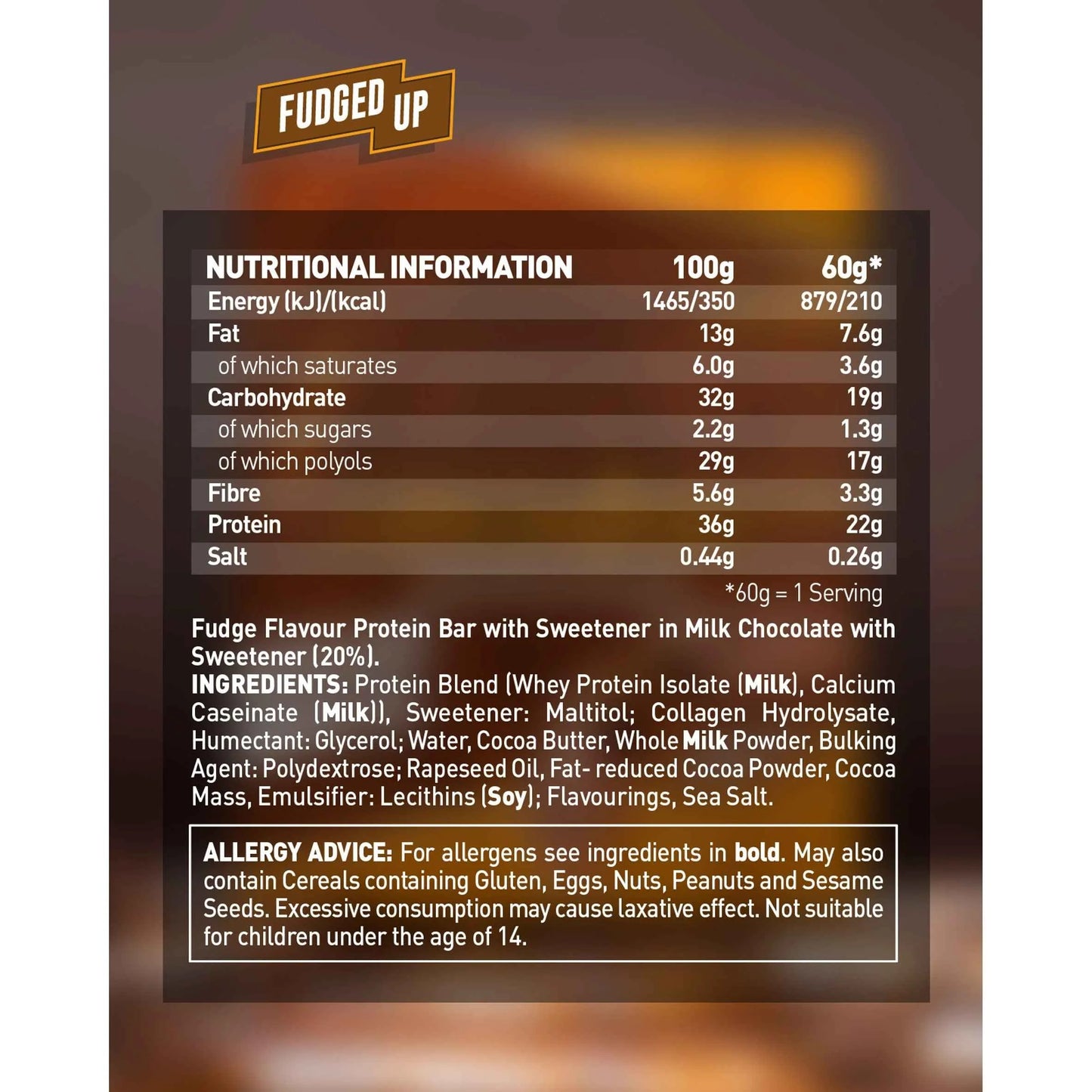 Protein Bar - Fudged Up Fudge 60g by GRENADE