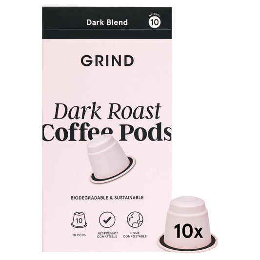 Dark Roast Coffee Pods - Biodegradable by GRIND