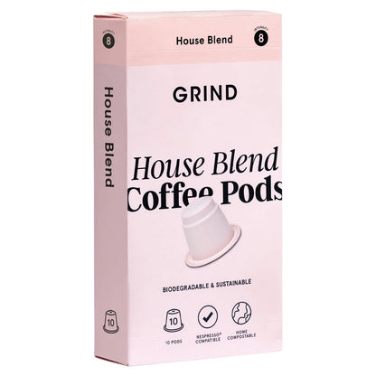 House Blend Coffee Pods Biodegradable & by GRIND