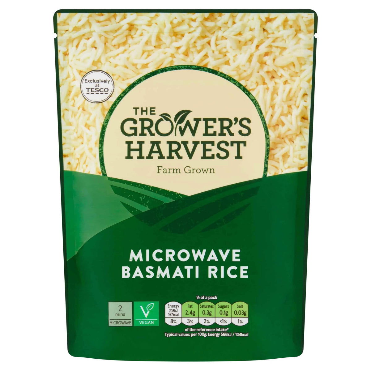 Growers Harvest Microwave Basmati Rice 250g by GROWER'S HARVEST