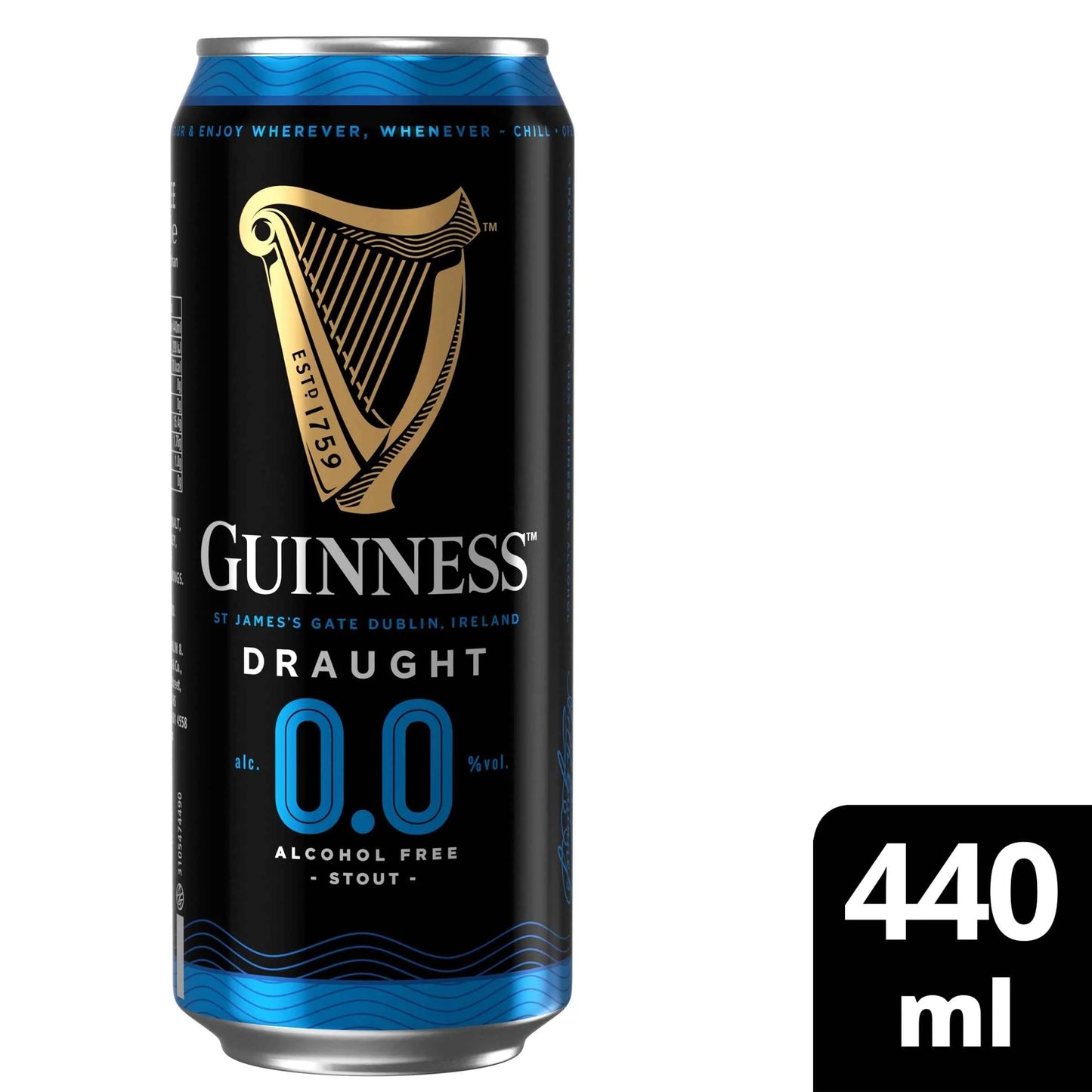 0.0% Alcohol Free Draught Stout by GUINNESS