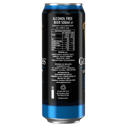 0.0% Alcohol Free Draught Stout 4x440ml by GUINNESS