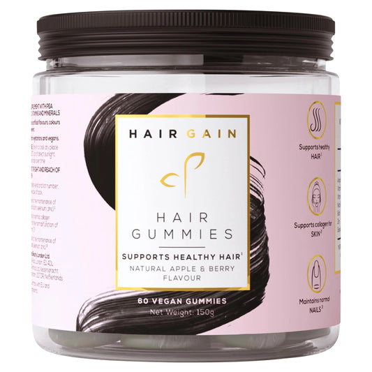 Hair Gain Hair Gummies Natural Apple & Berry by HAIRGAIN