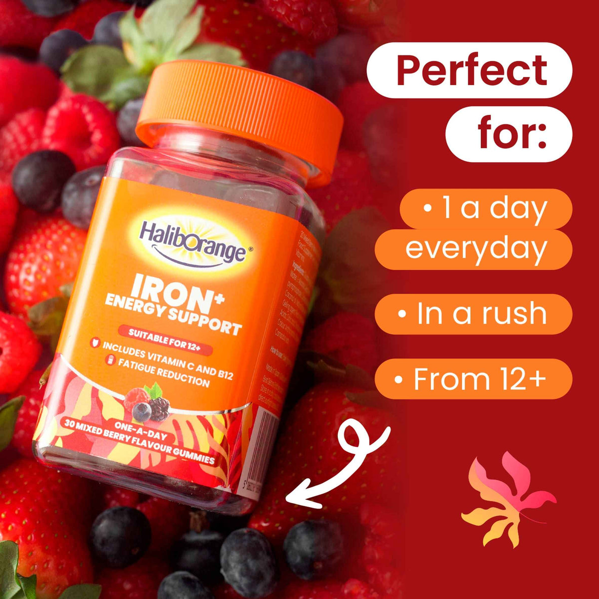 Iron+ Energy Support Mixed Berry by HALIBORANGE