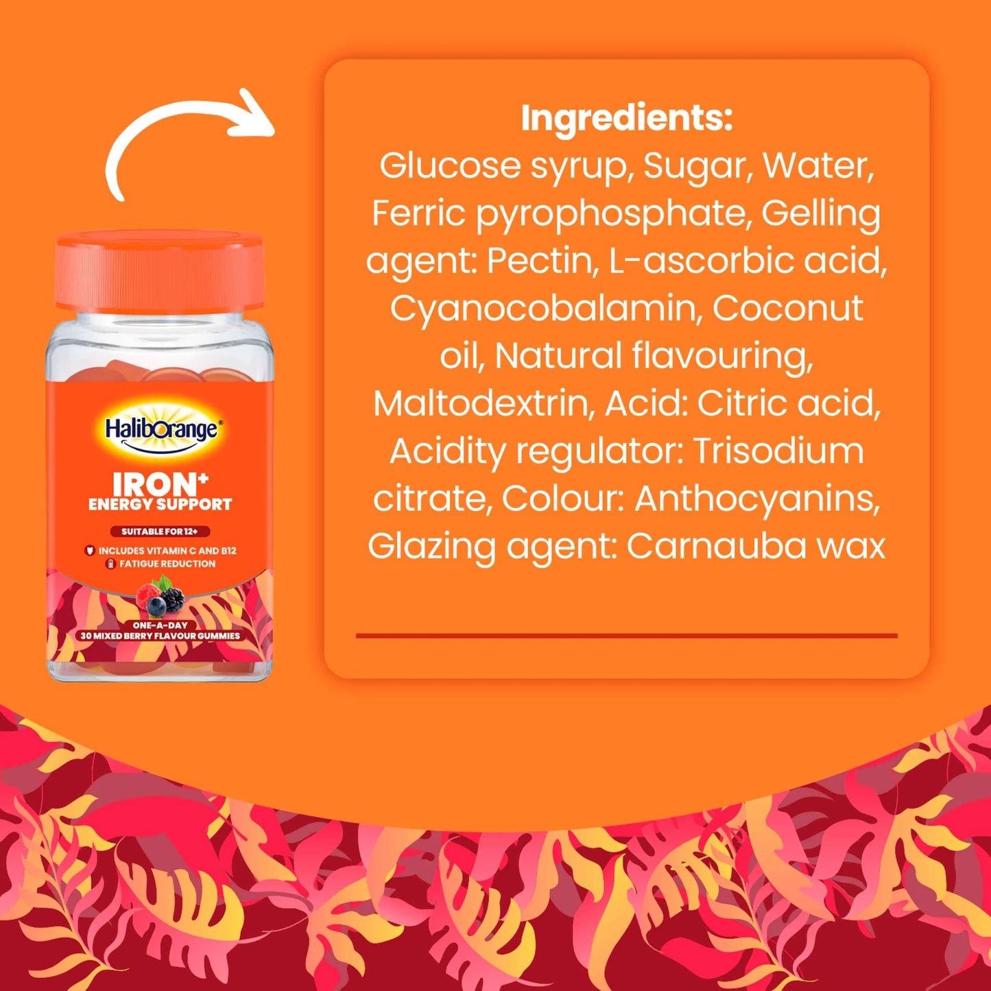 Iron+ Energy Support Mixed Berry by HALIBORANGE