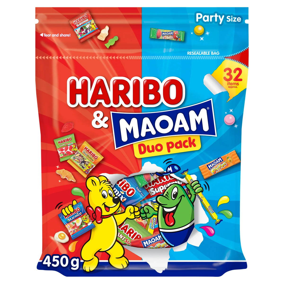 And Maoam Duo Pack Chewy And Gum by HARIBO at The British Vault