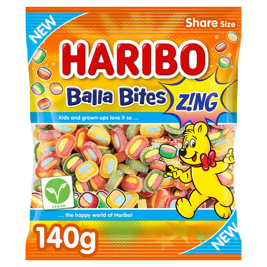 Balla Bites Z!ng 140g by HARIBO at The British Vault