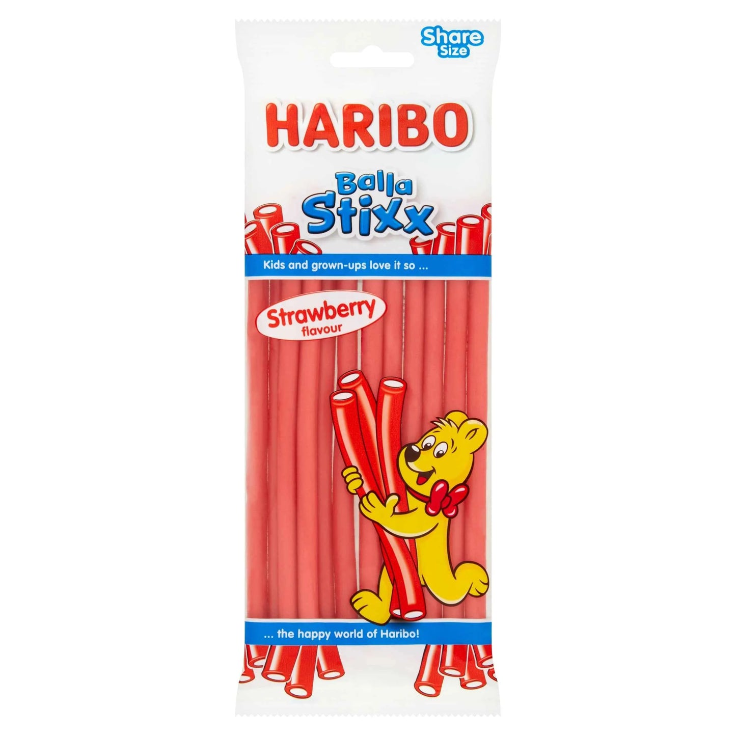 Balla Stixx Strawberry 140g by HARIBO