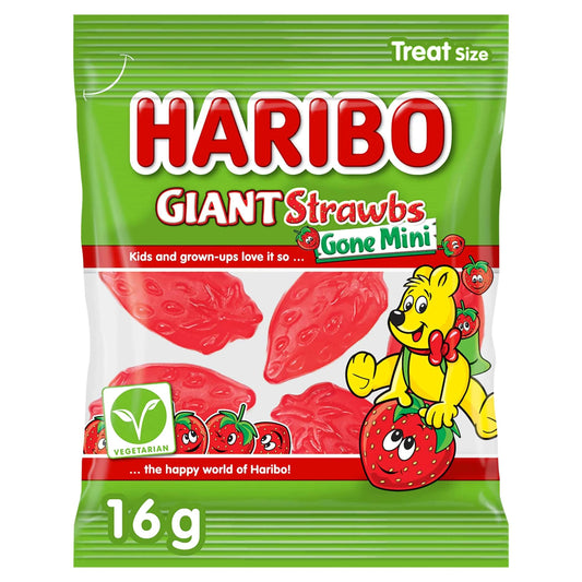 Giant Strawbs Gone Mini 16g by HARIBO