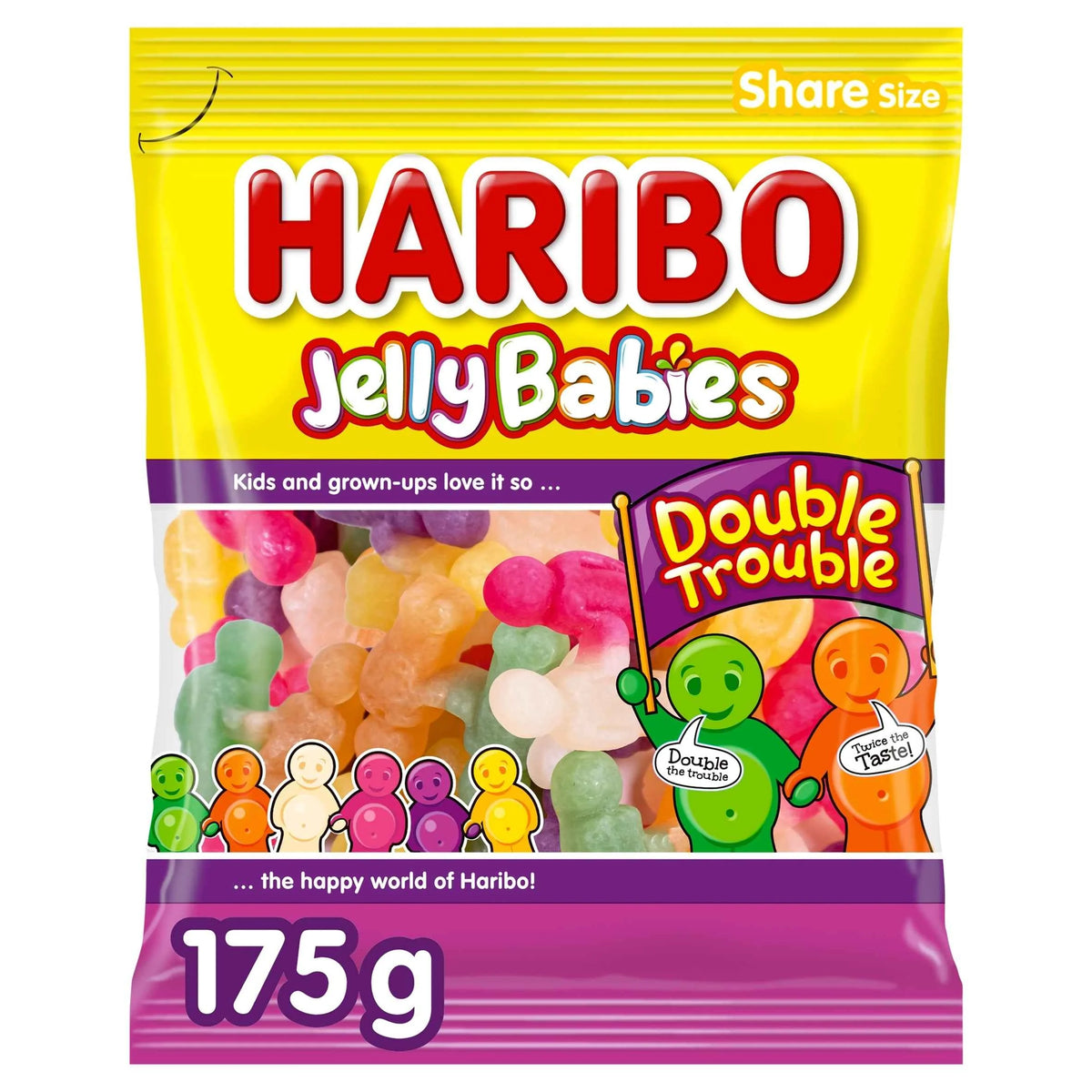 Jelly Babies Double Trouble 175g by HARIBO
