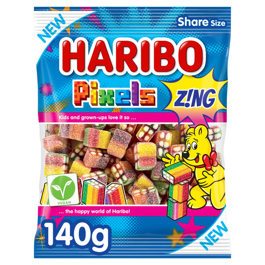 Pixels Zing 140g by HARIBO at The British Vault