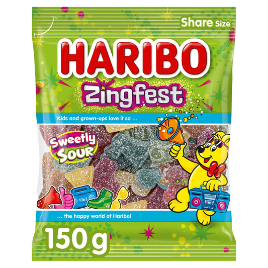 Zingfest Fizzy Fruit Flavour 150g by HARIBO