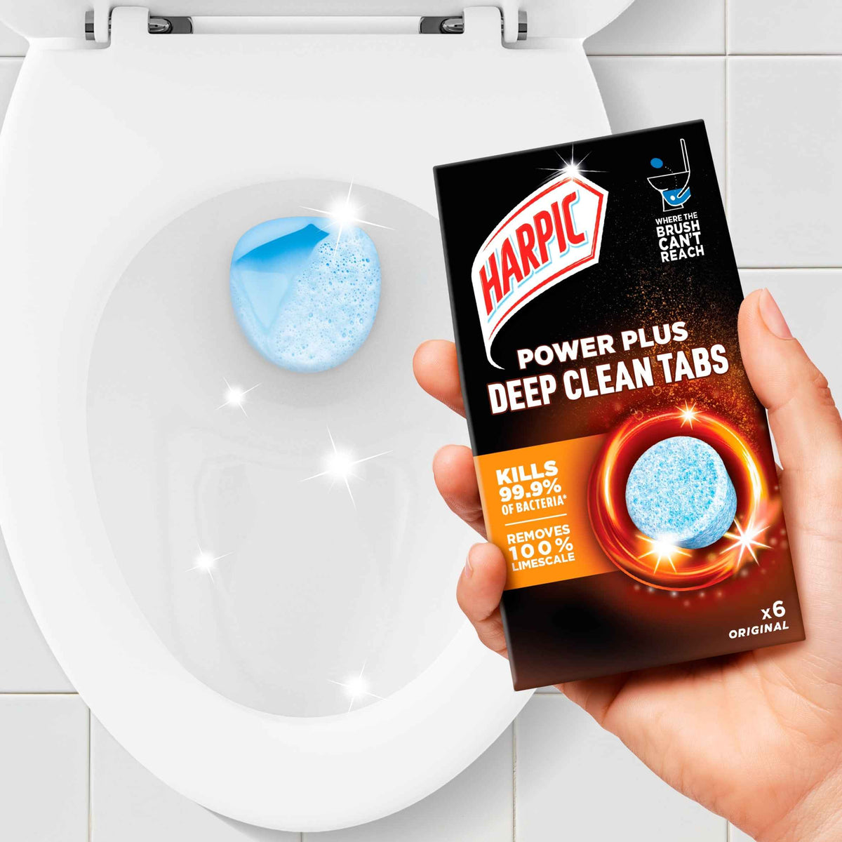 Power Plus Deep Clean Tabs Toilet by HARPIC