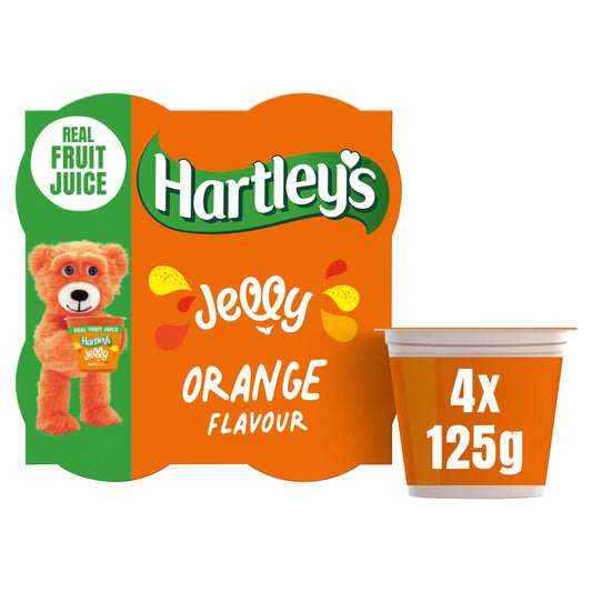 Orange Flavour Jelly 4 X 125g by Hartley's