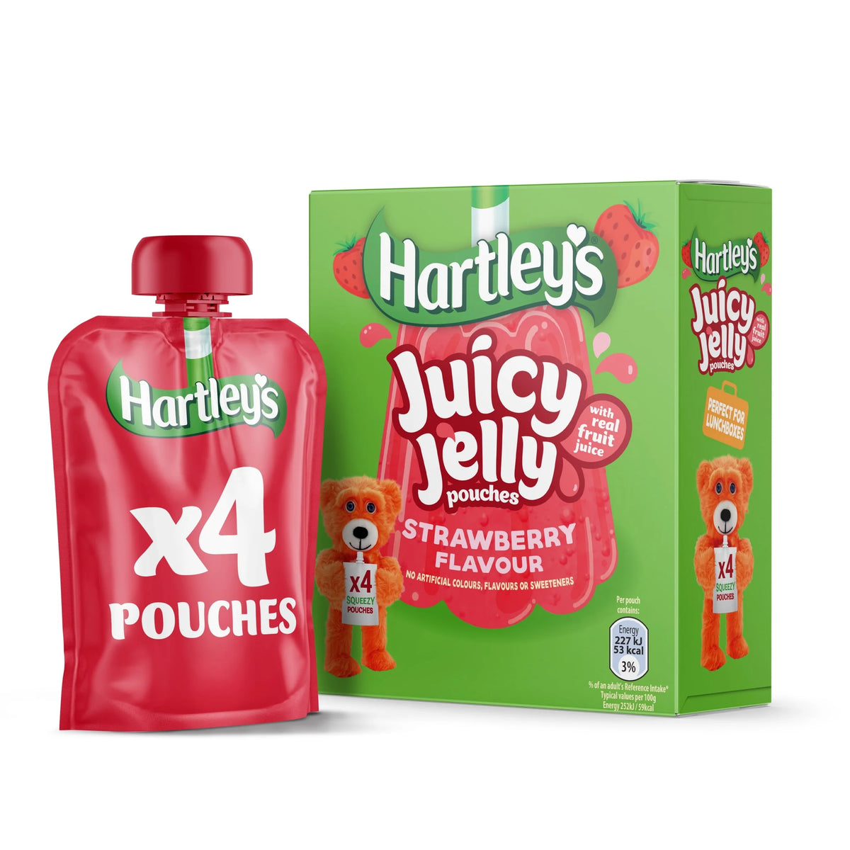 Strawberry Jelly Pouch Multipack by Hartley's