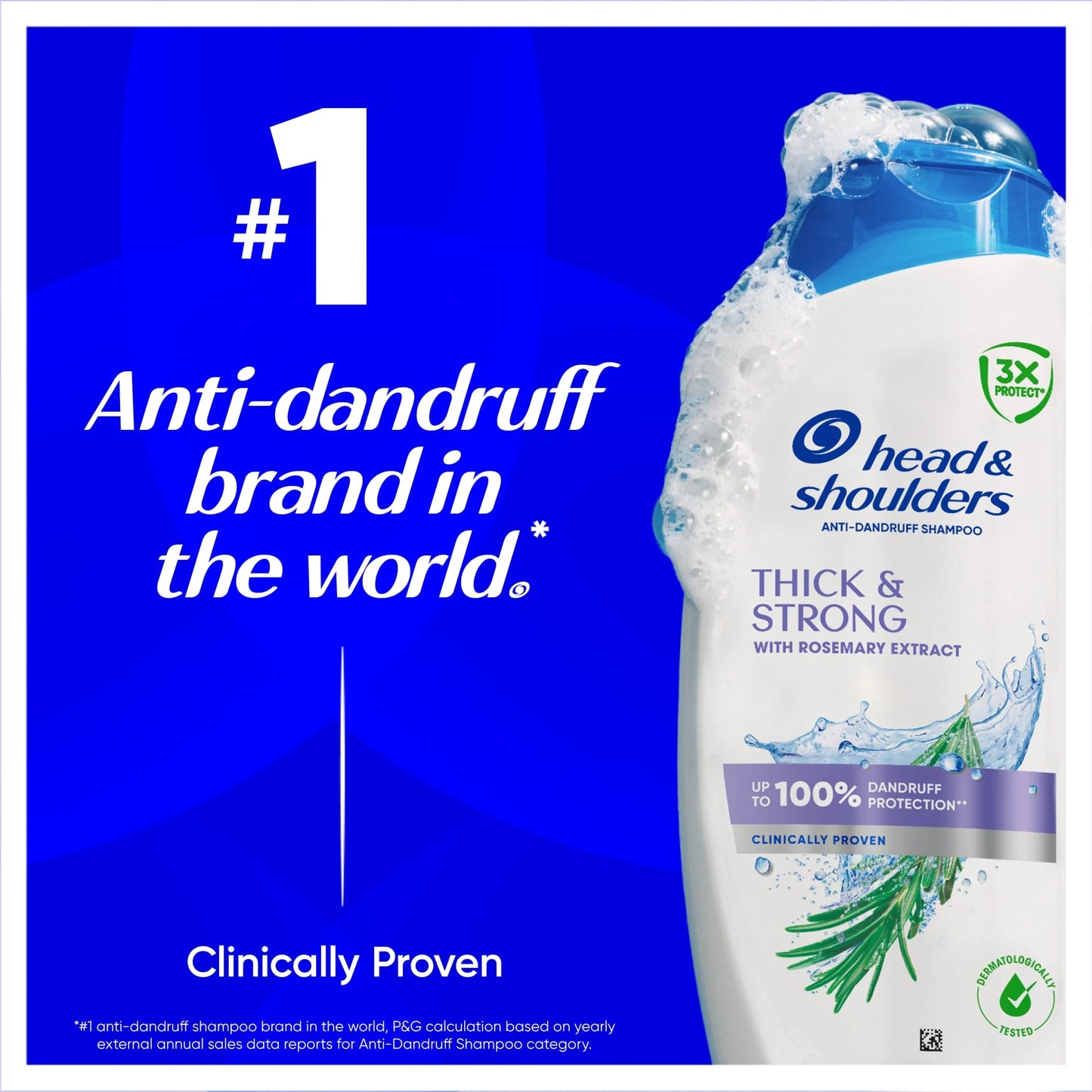 Anti-dandruff Shampoo Thick & Strong With Rosemary by HEAD & SHOULDERS