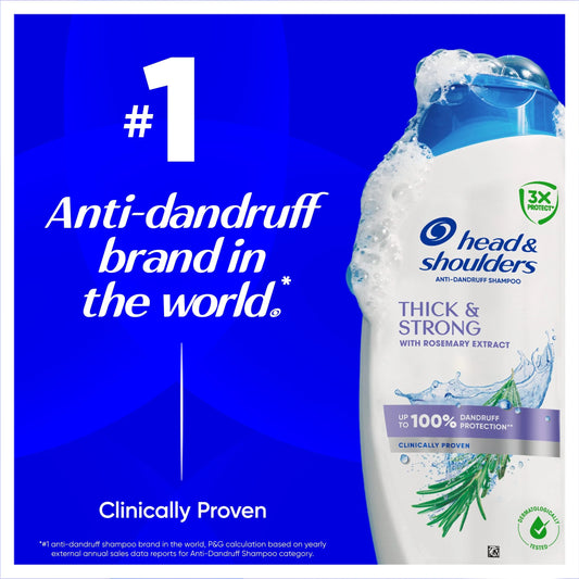 Anti-dandruff Shampoo Thick & Strong With Rosemary by HEAD & SHOULDERS