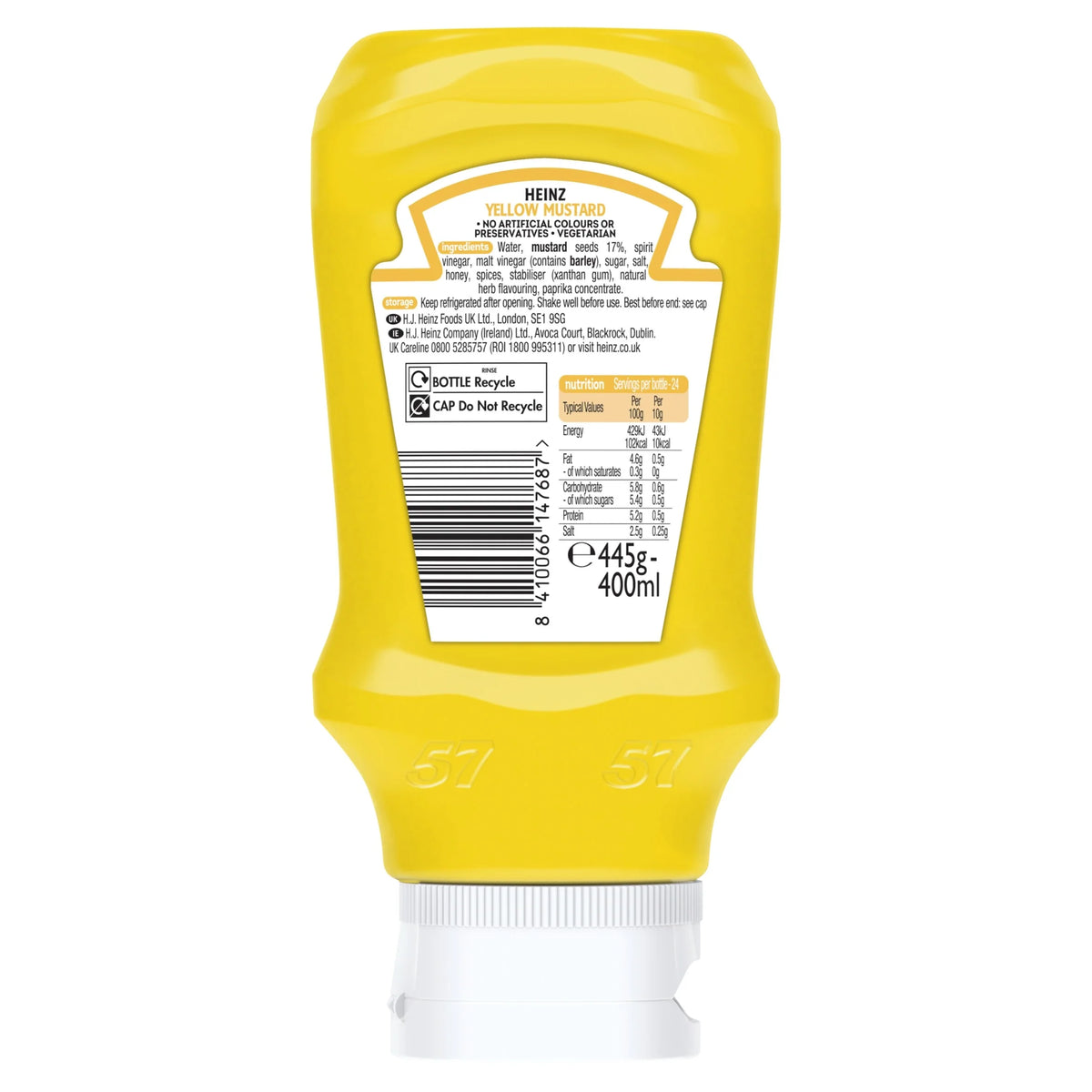 American Style Mild Yellow Mustard 400ml by HEINZ