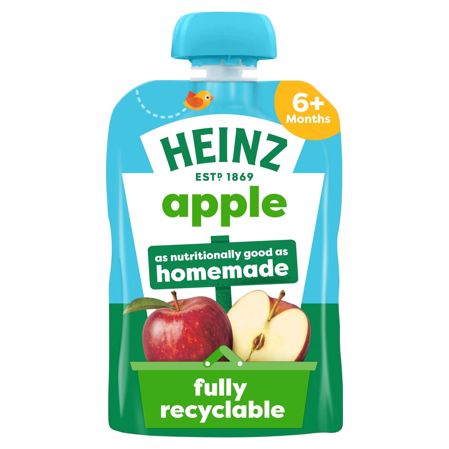 Apple Baby Food Fruit Puree Pouch 100g by HEINZ
